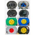 Cord Reel schuko CE GE NF 3/4 Schuko sockets and 1 CEE socket and plug retractable cable reel